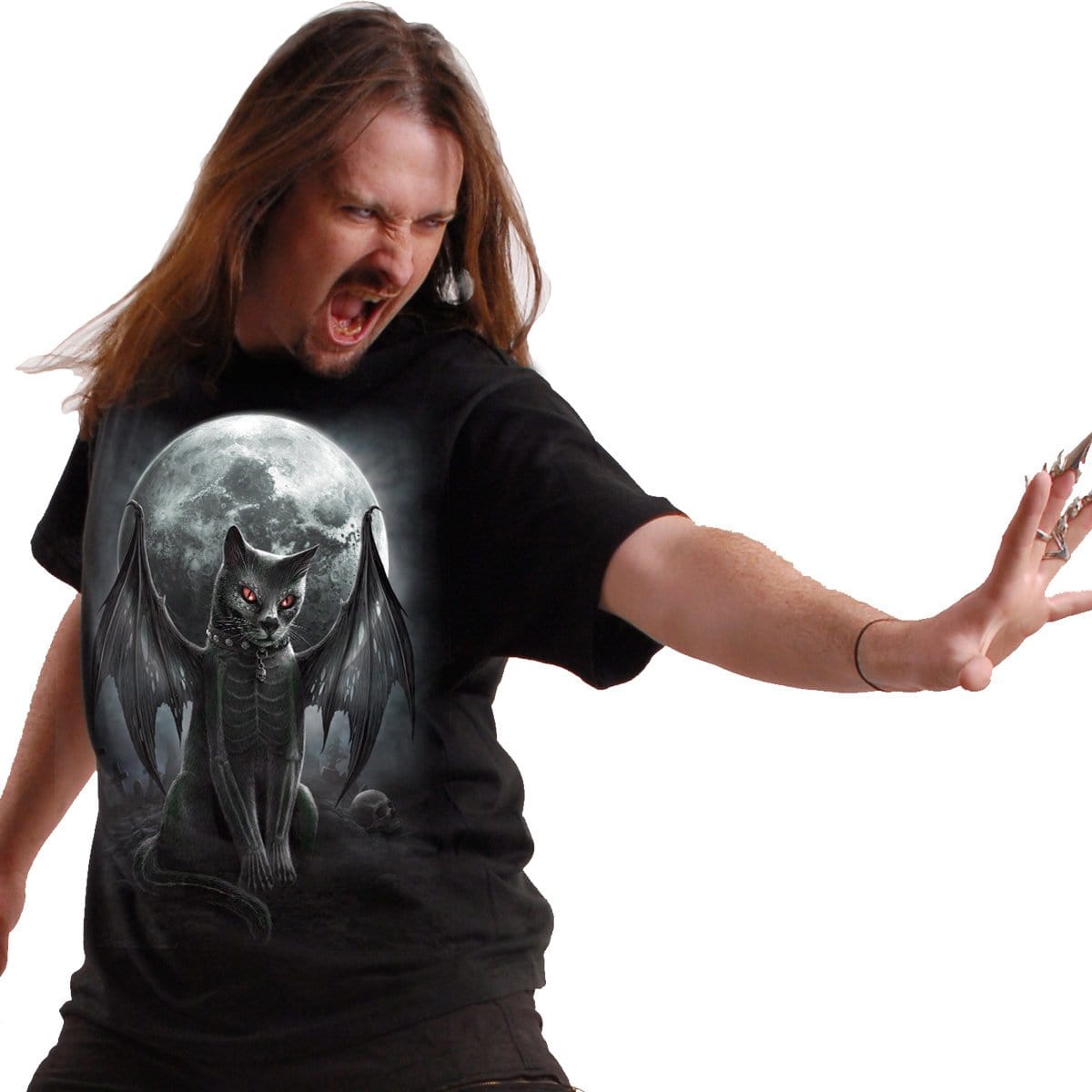 VAMP CAT - T-Shirt Black - Spiral USA