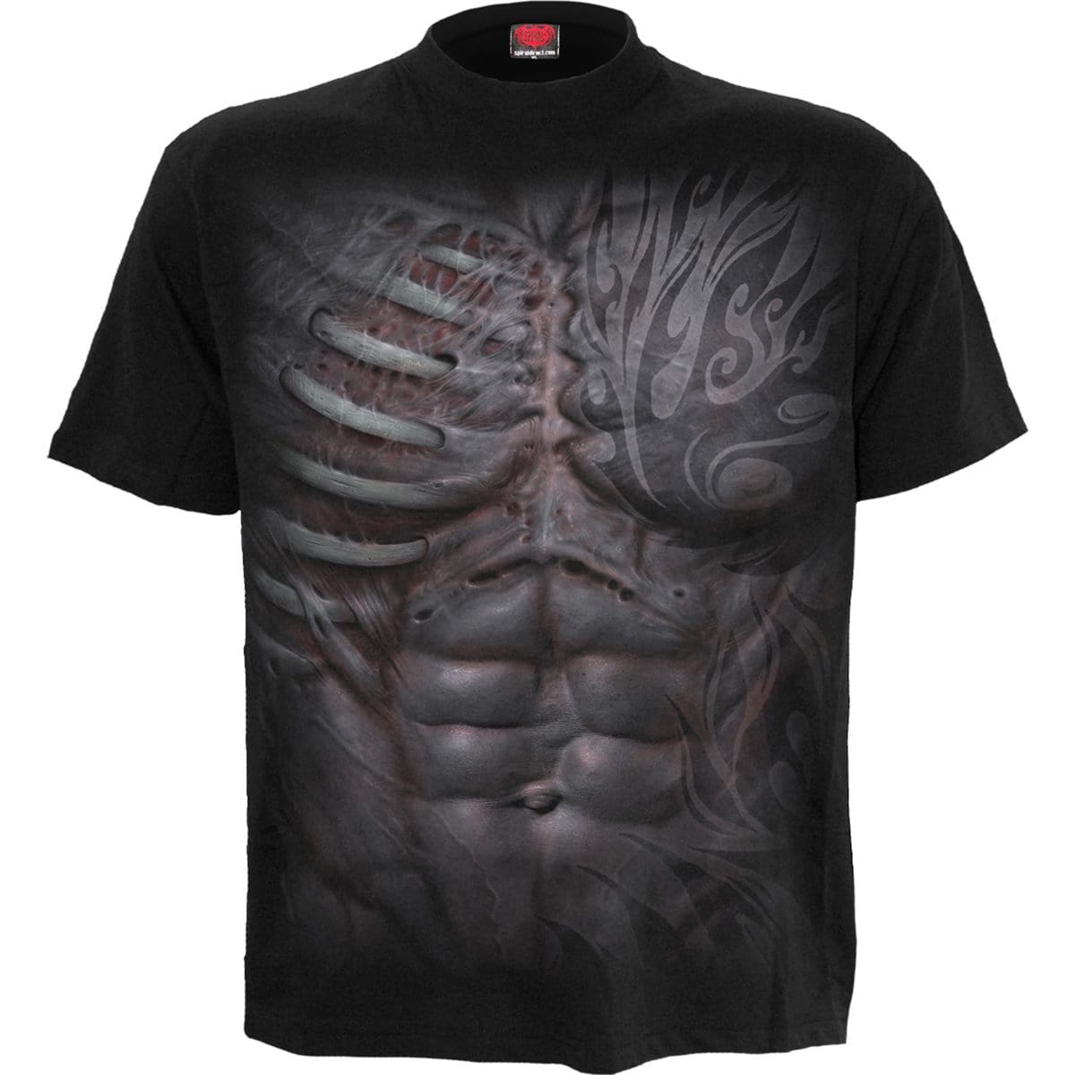 RIPPED - T-Shirt Black - Spiral USA