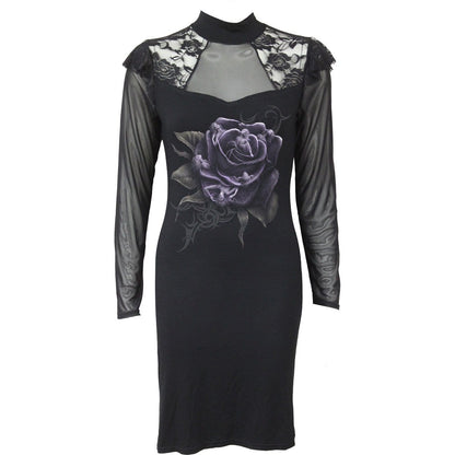 ROSE ANGELS - Lace Shoulder Corset Dress - Spiral USA