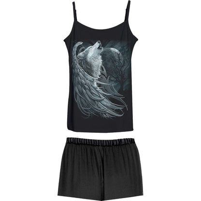 WOLF SPIRIT - 4pc Gothic Pyjama Set - Spiral USA