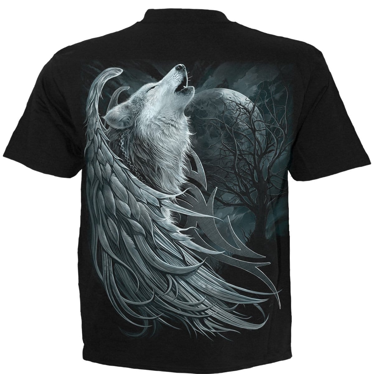 WOLF SPIRIT - T-Shirt Black - Spiral USA