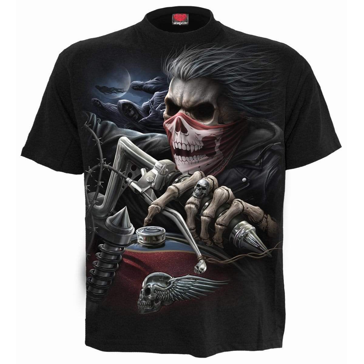 SOUL RIDER - T-Shirt Black - Spiral USA