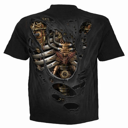 STEAM PUNK RIPPED - T-Shirt Black - Spiral USA