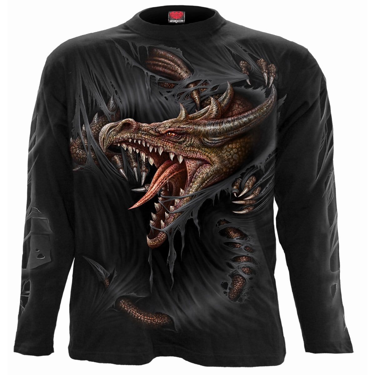 BREAKING OUT - Longsleeve T-Shirt Black - Spiral USA