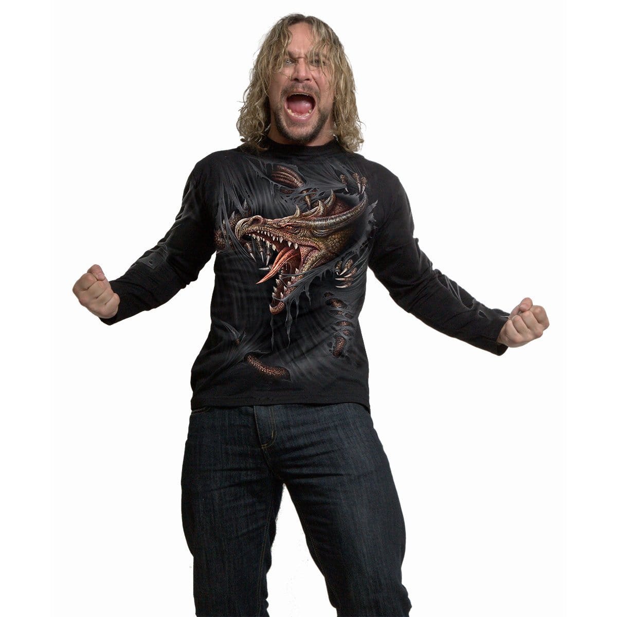 BREAKING OUT - Longsleeve T-Shirt Black - Spiral USA
