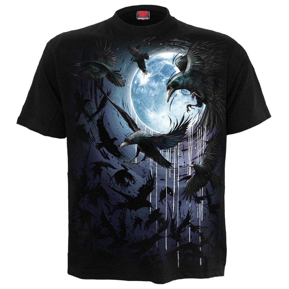 CROW MOON - T-Shirt Black - Spiral USA