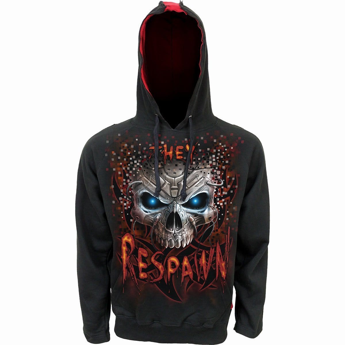 RESPAWN - Red Ripped Hoody Black - Spiral USA