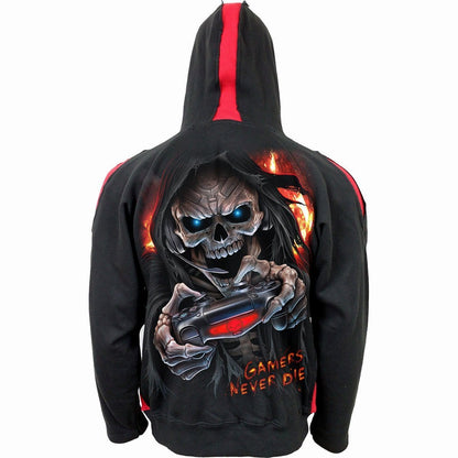 RESPAWN - Red Ripped Hoody Black - Spiral USA