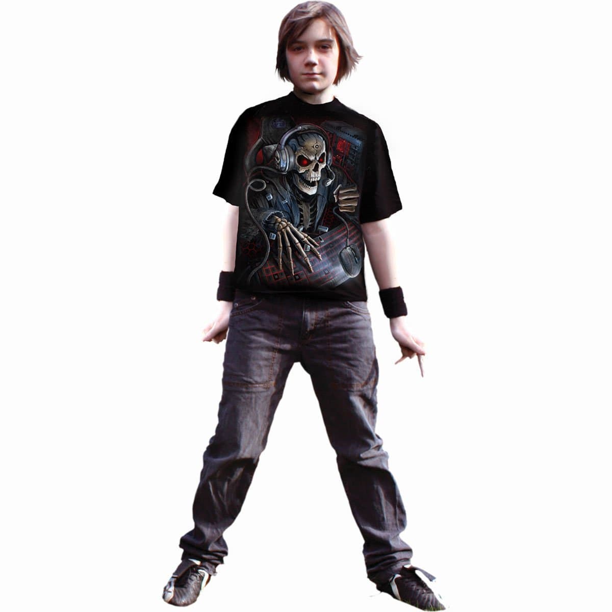 PC GAMER - Kids T-Shirt Black - Spiral USA