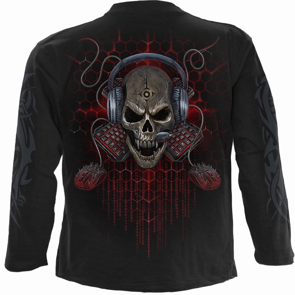 PC GAMER - Longsleeve T-Shirt Black - Spiral USA