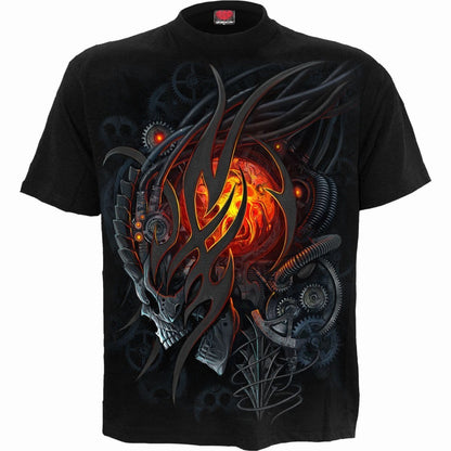 STEAMPUNK SKULL - T-Shirt Black - Spiral USA