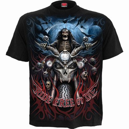 RIDE FREE - T-Shirt Black - Spiral USA