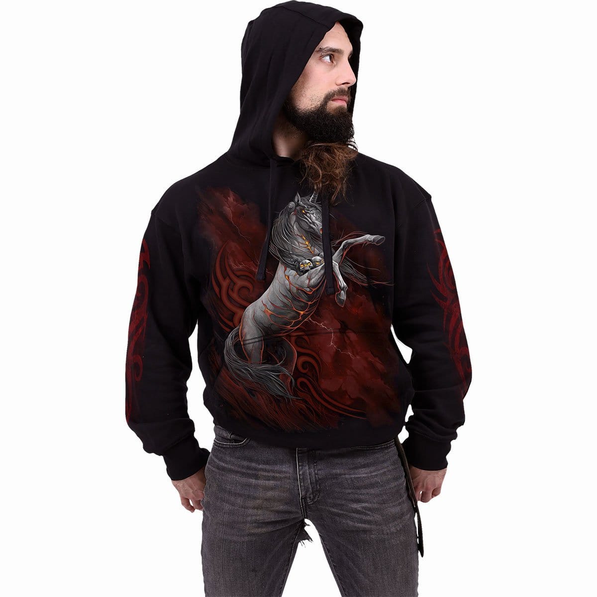 INFERNAL UNICORN - Hoody Black - Spiral USA