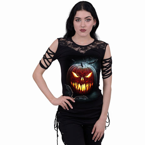 CARVING DEATH - Lace Shoulder Strap Sleeve