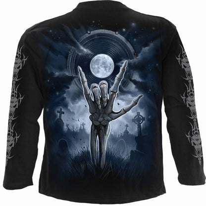 GRIM ROCKER - Longsleeve T-Shirt Black - Spiral USA