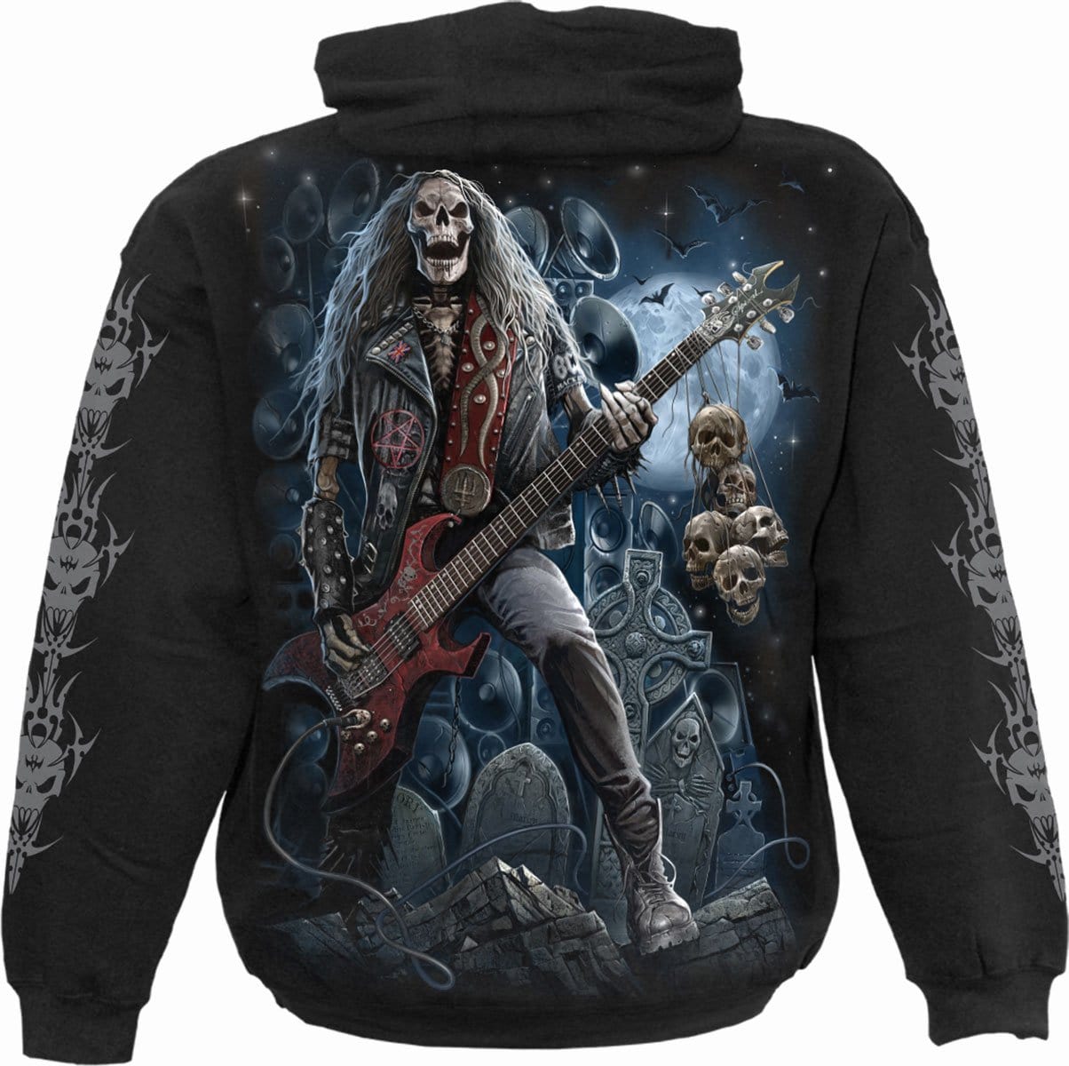 GRIM ROCKER - Hoody Black - Spiral USA
