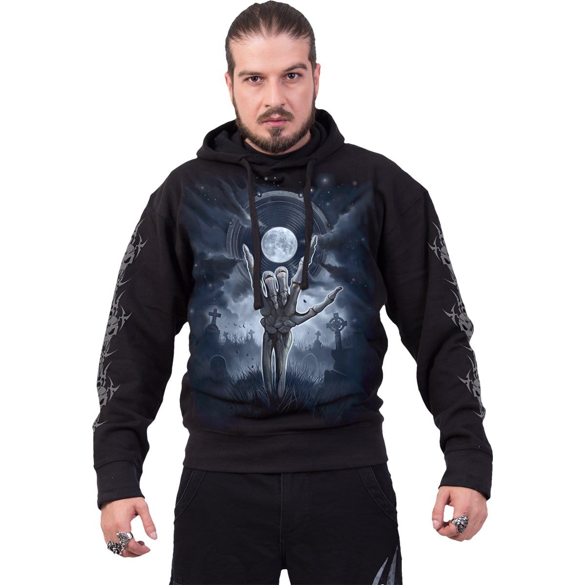 GRIM ROCKER - Hoody Black - Spiral USA