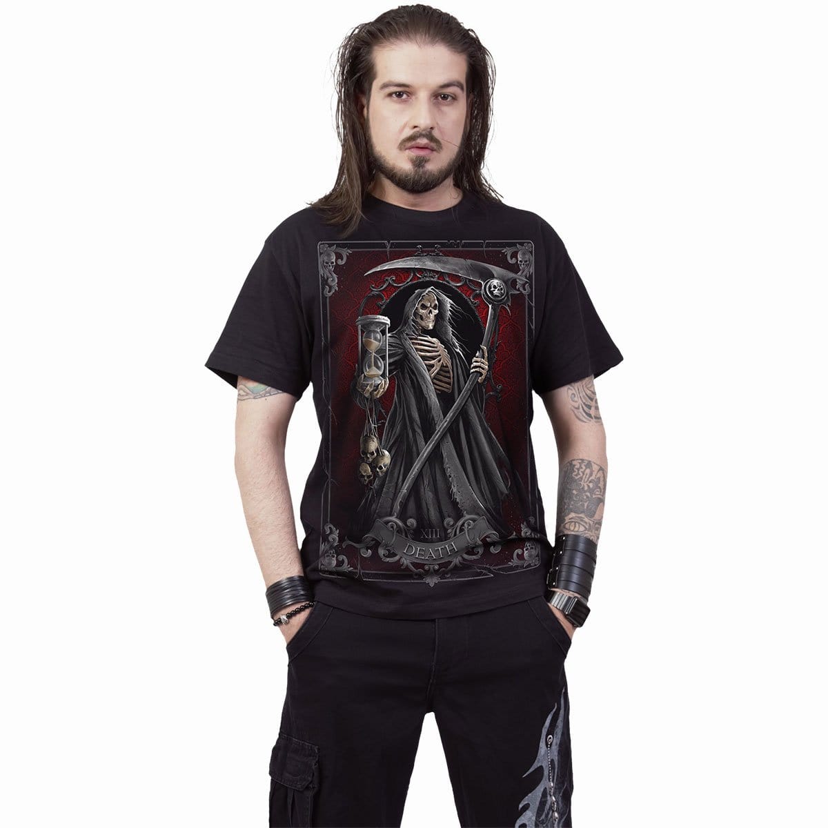 DEATH TAROT - T-Shirt Black - Spiral USA