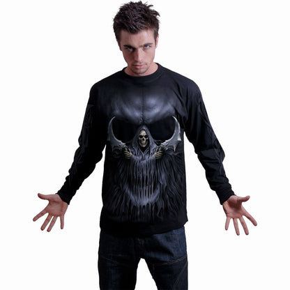 DOUBLE DEATH - Longsleeve T-Shirt Black - Spiral USA