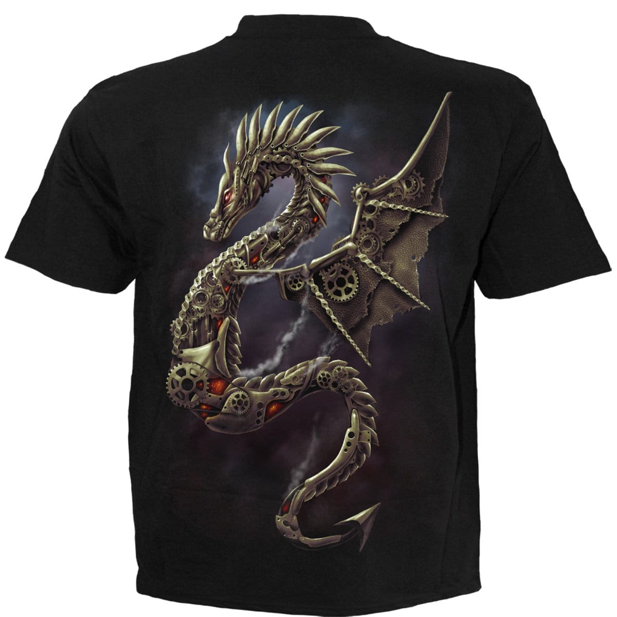 DRAGON COGS - T-Shirt Black - Spiral USA