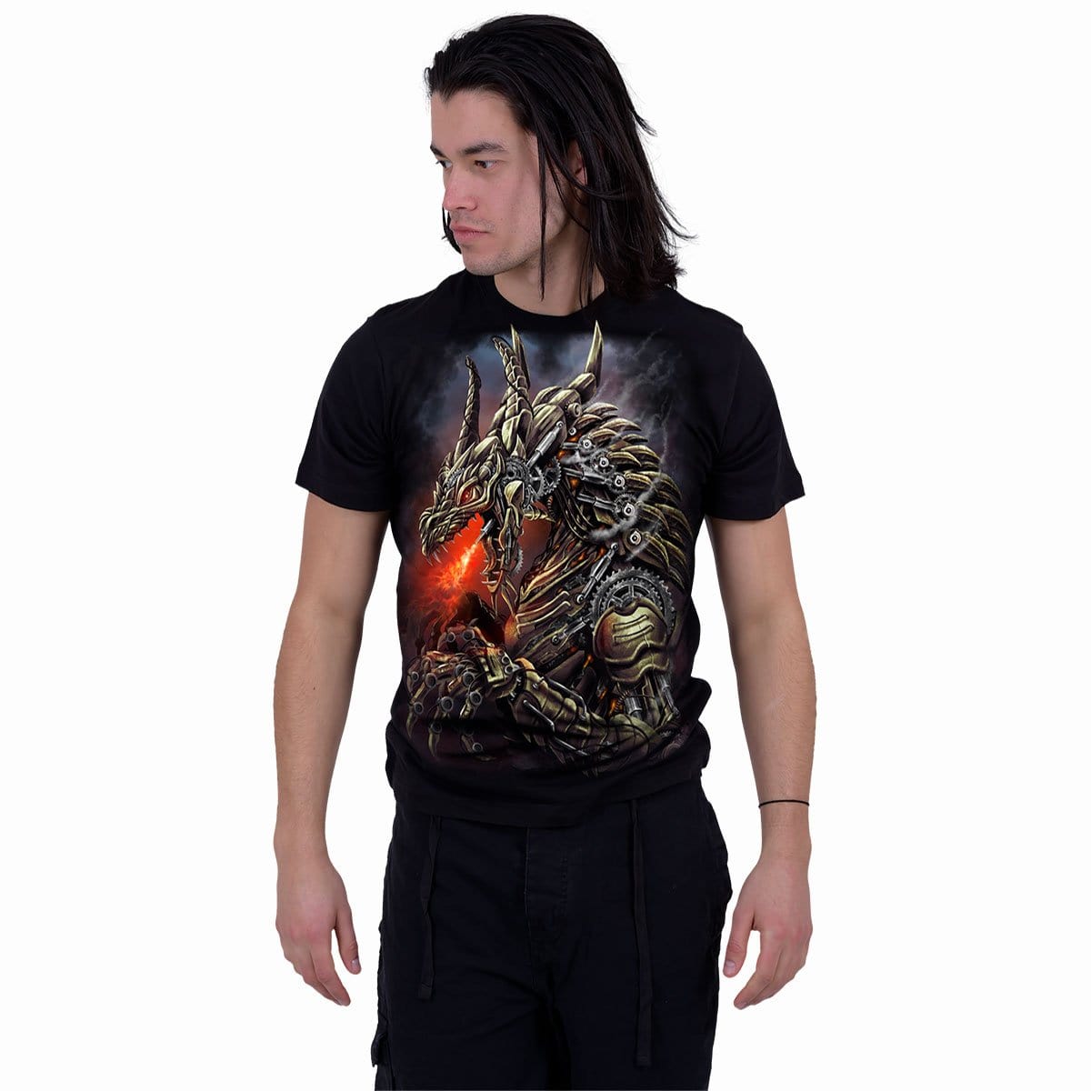 DRAGON COGS - T-Shirt Black - Spiral USA