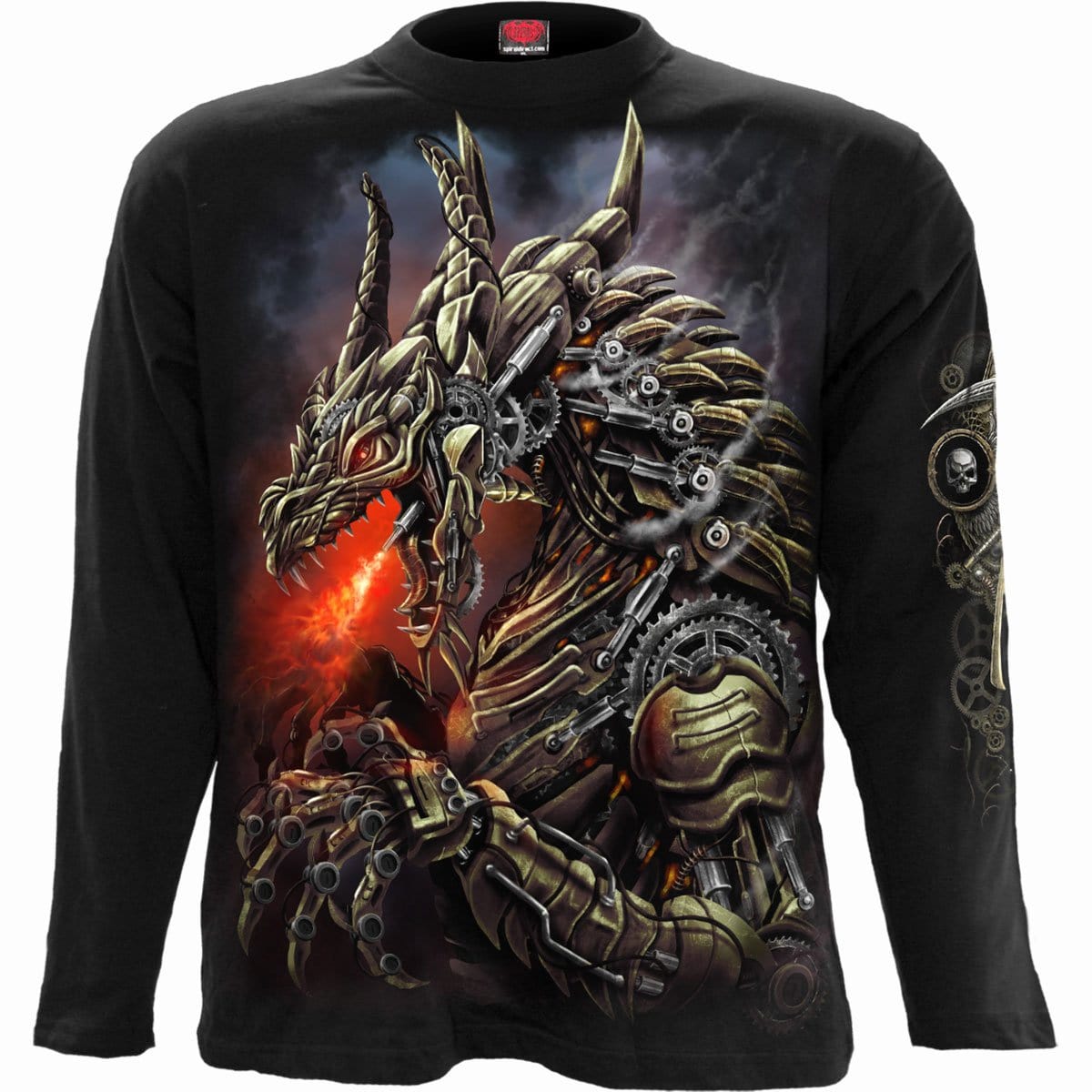 DRAGON COGS - Longsleeve T-Shirt Black