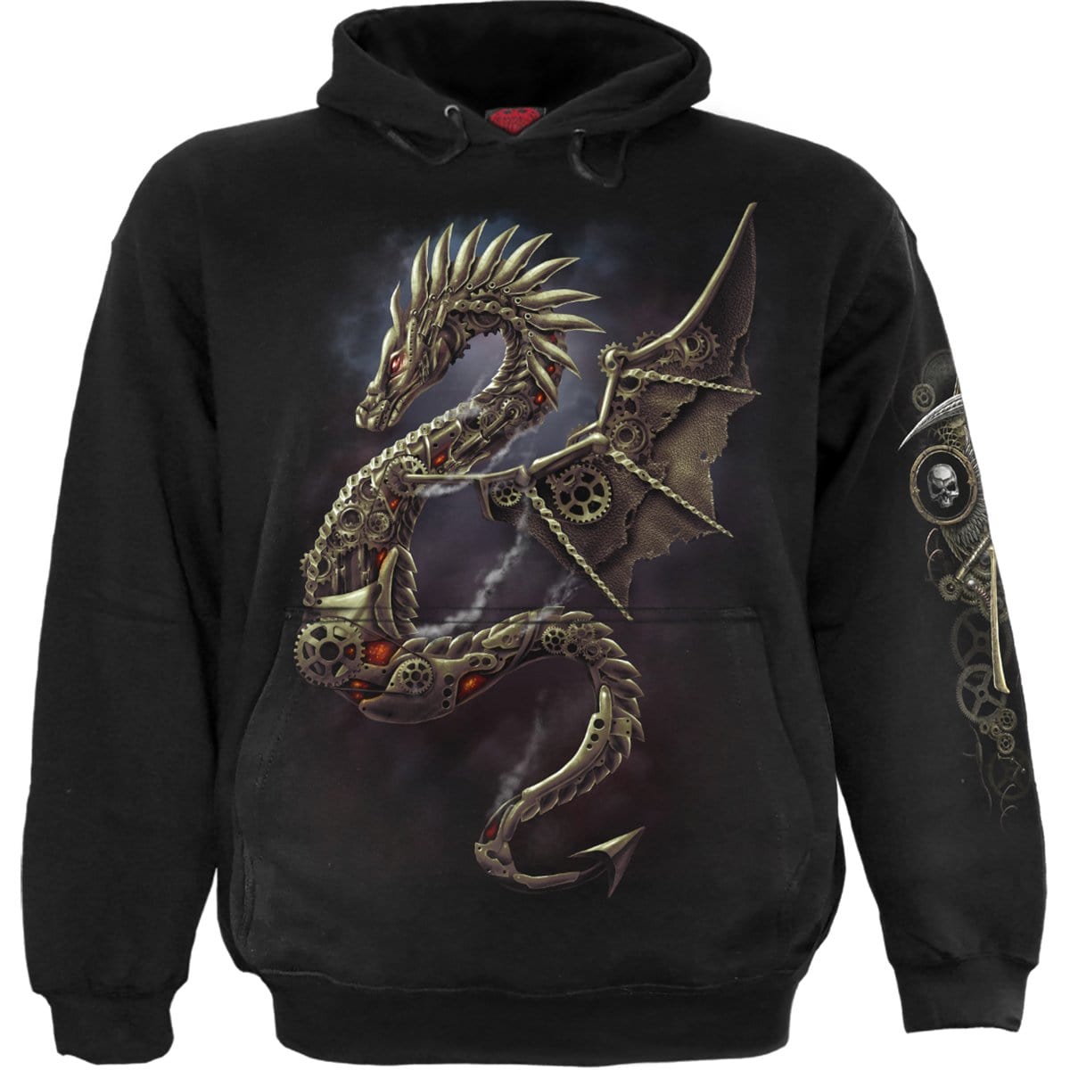 DRAGON COGS - Hoody Black - Spiral USA