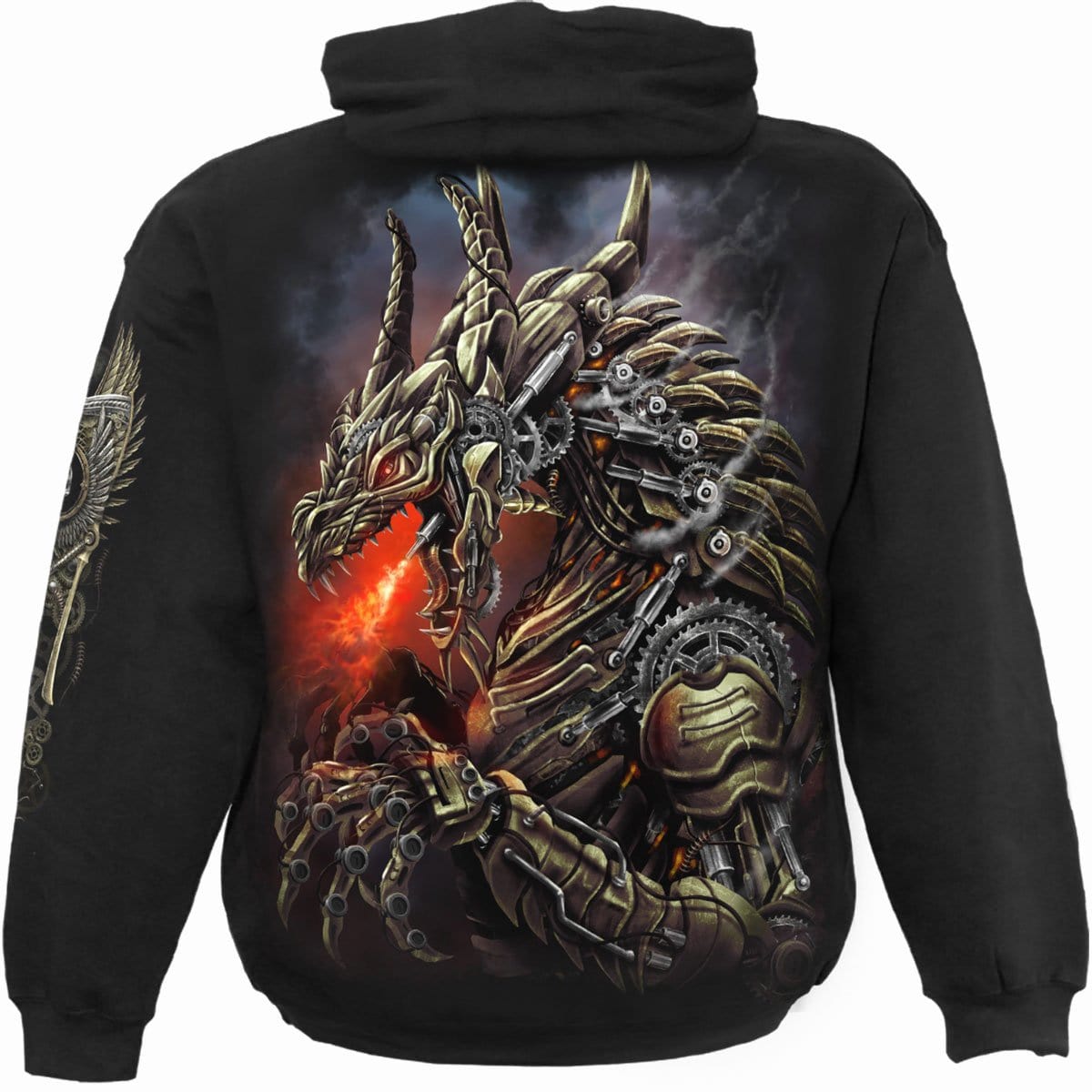 DRAGON COGS - Hoody Black - Spiral USA