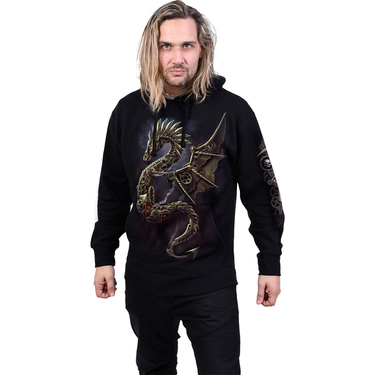 DRAGON COGS - Hoody Black - Spiral USA