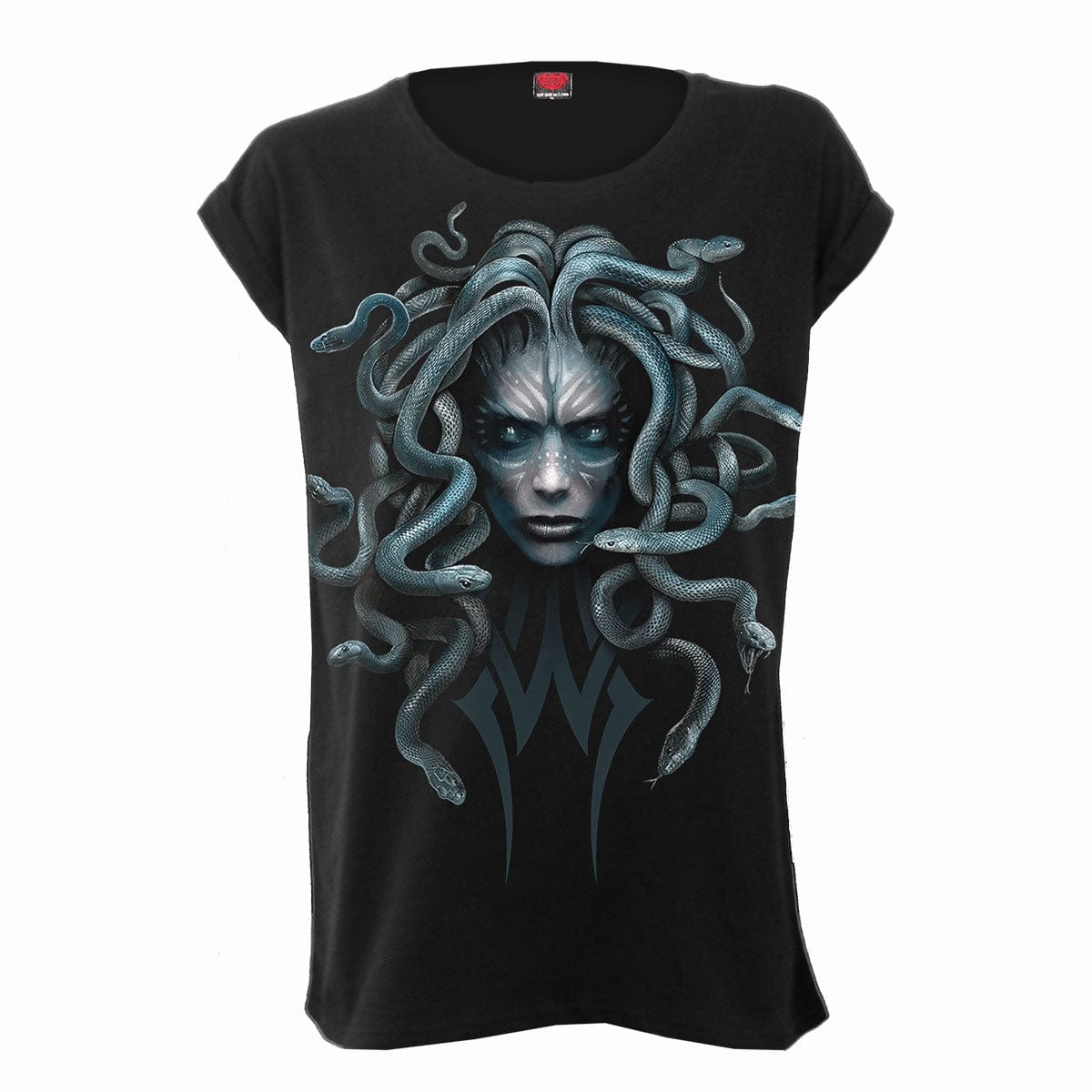 STONE GAZE - Turnup Sleeve Loosefit Tee