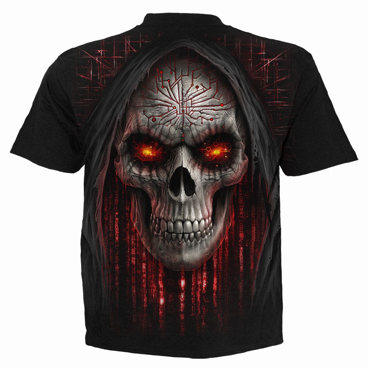 CYBER DEATH - T-Shirt Black - Spiral USA