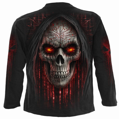 CYBER DEATH - Longsleeve T-Shirt Black - Spiral USA