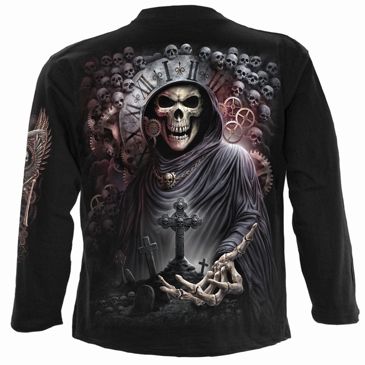 REAPER TIME - Longsleeve T-Shirt Black - Spiral USA