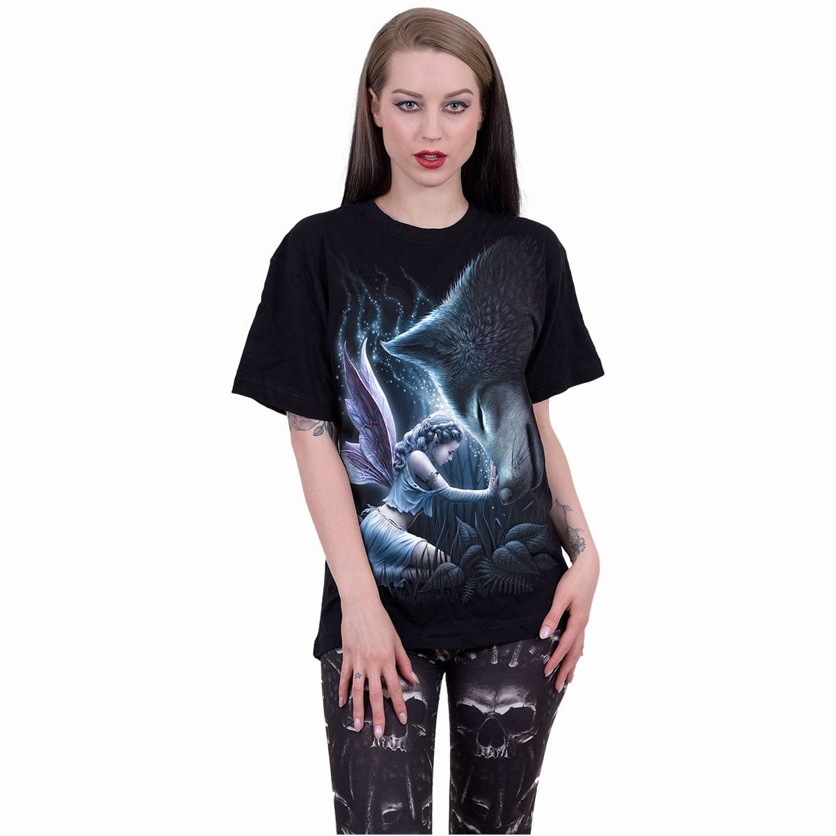 SACRED BOND - Front Print T-Shirt Black - Spiral USA