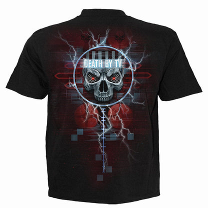 DEATH BY TV - T-Shirt Black - Spiral USA
