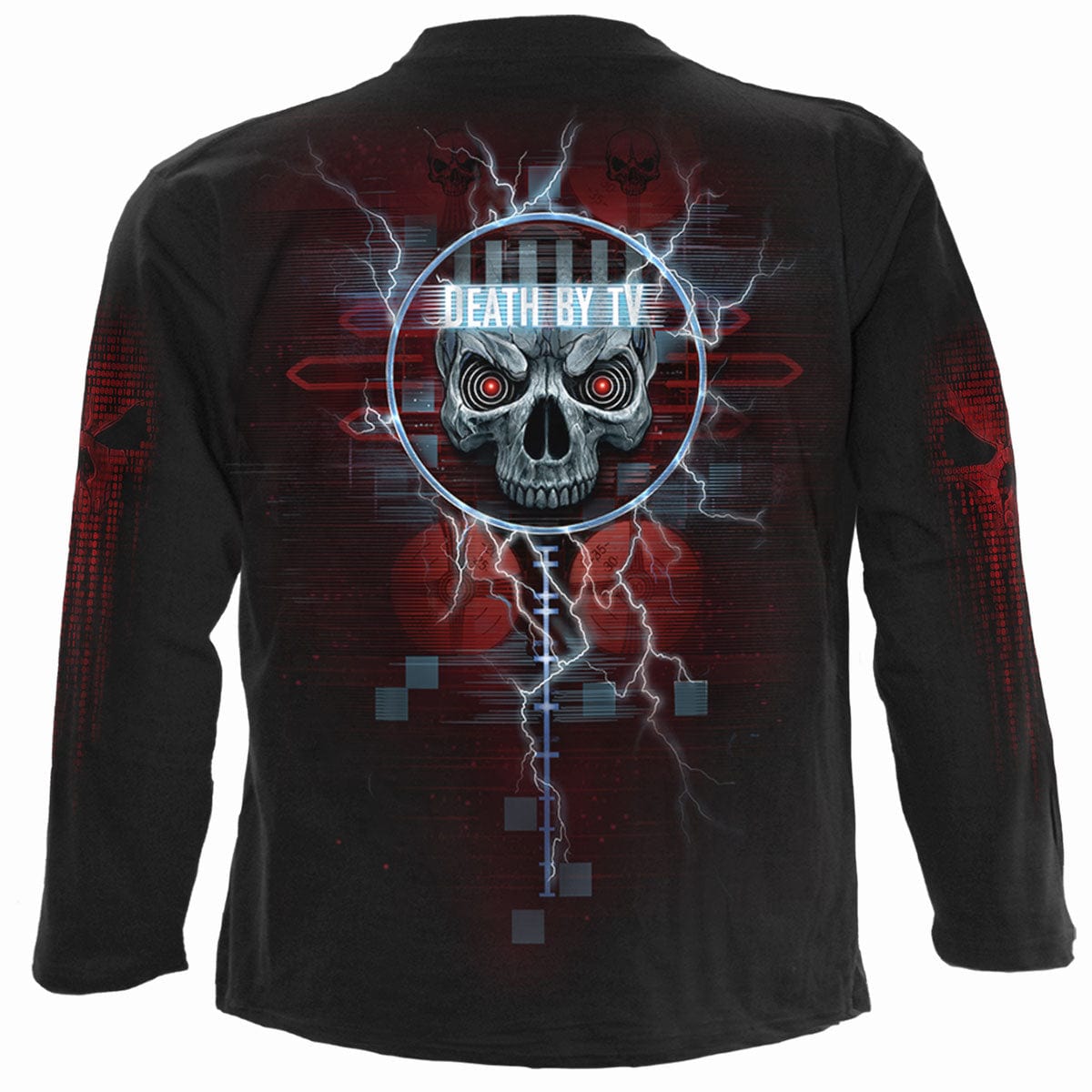 DEATH BY TV - Longsleeve T-Shirt Black - Spiral USA