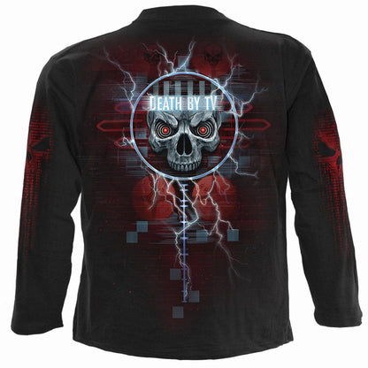 DEATH BY TV - Longsleeve T-Shirt Black - Spiral USA