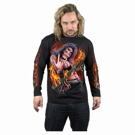ROCKING THE DEAD - Longsleeve T-Shirt Black