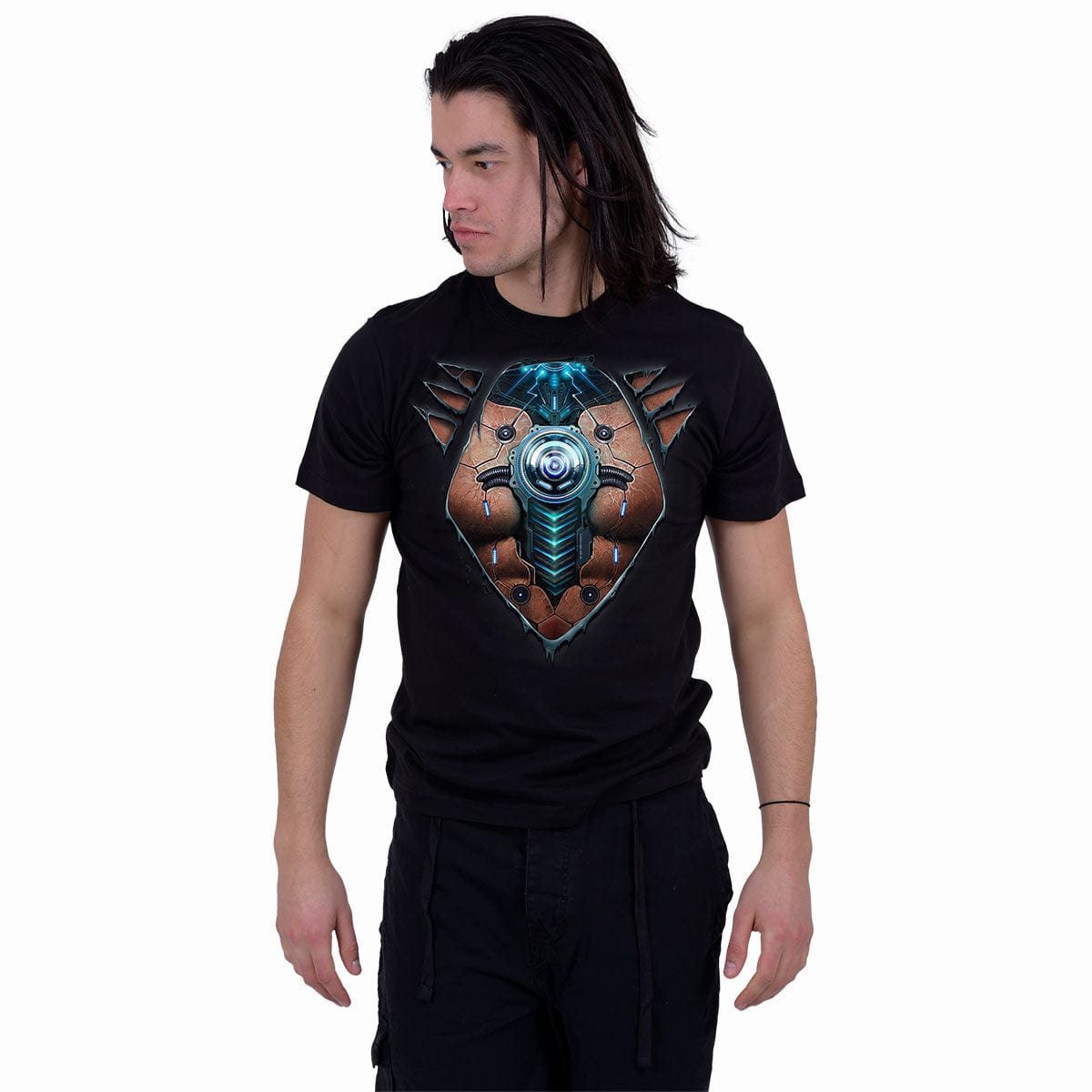 CYBER SKIN - T-Shirt Black - Spiral USA