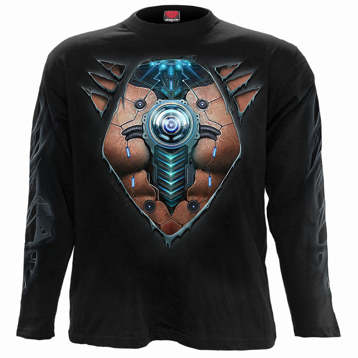 CYBER SKIN - Longsleeve T-Shirt Black - Spiral USA