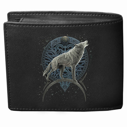 CELTIC WOLF - BiFold Wallet with RFID Blocking and Gift Box