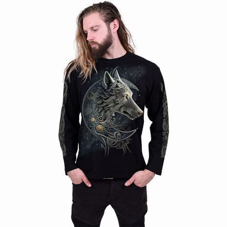 CELTIC WOLF - Longsleeve T-Shirt Black