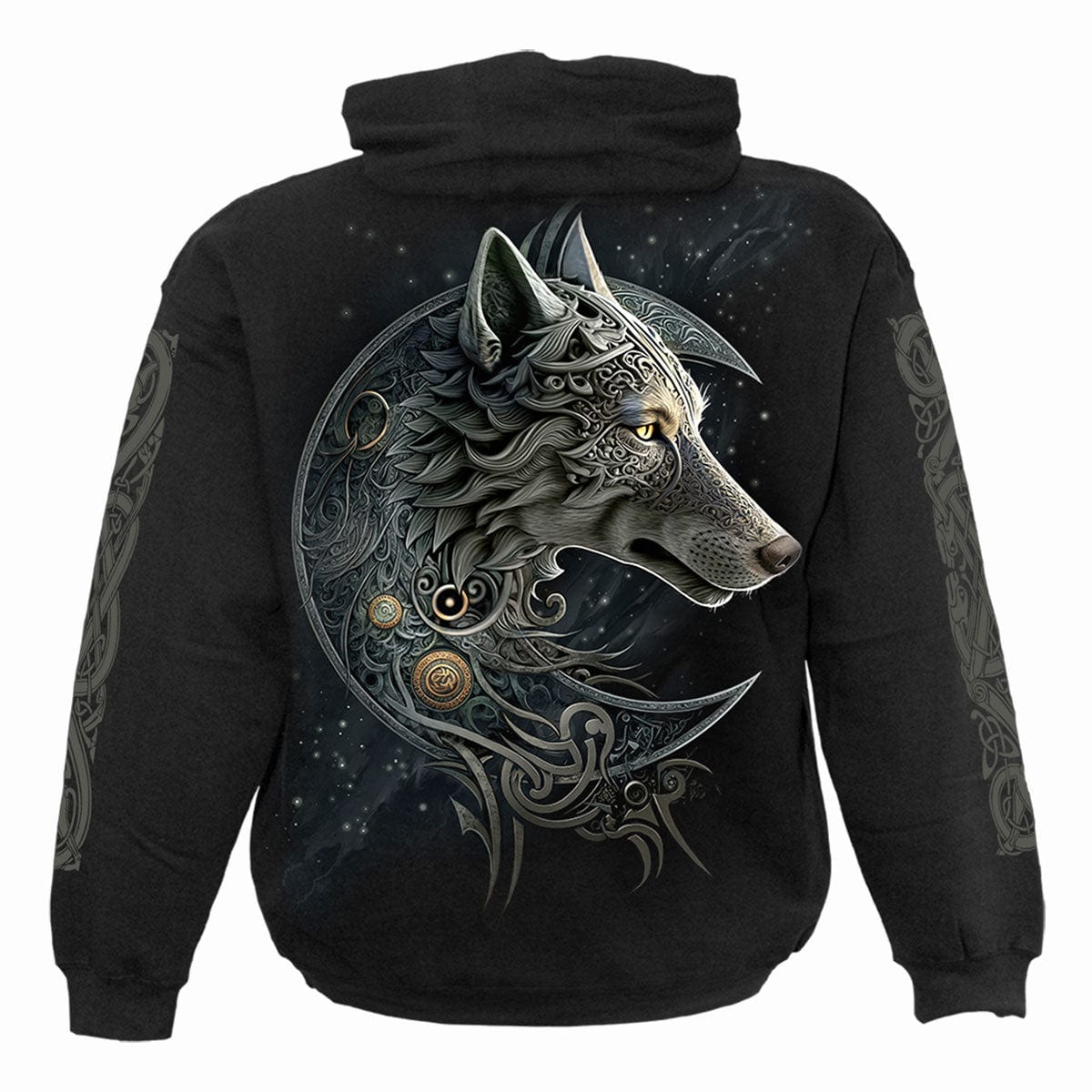 CELTIC WOLF - Hoody Black - Spiral USA