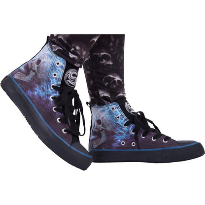 FLAMING SPINE - Sneakers - Ladies High Top Laceup - Spiral USA