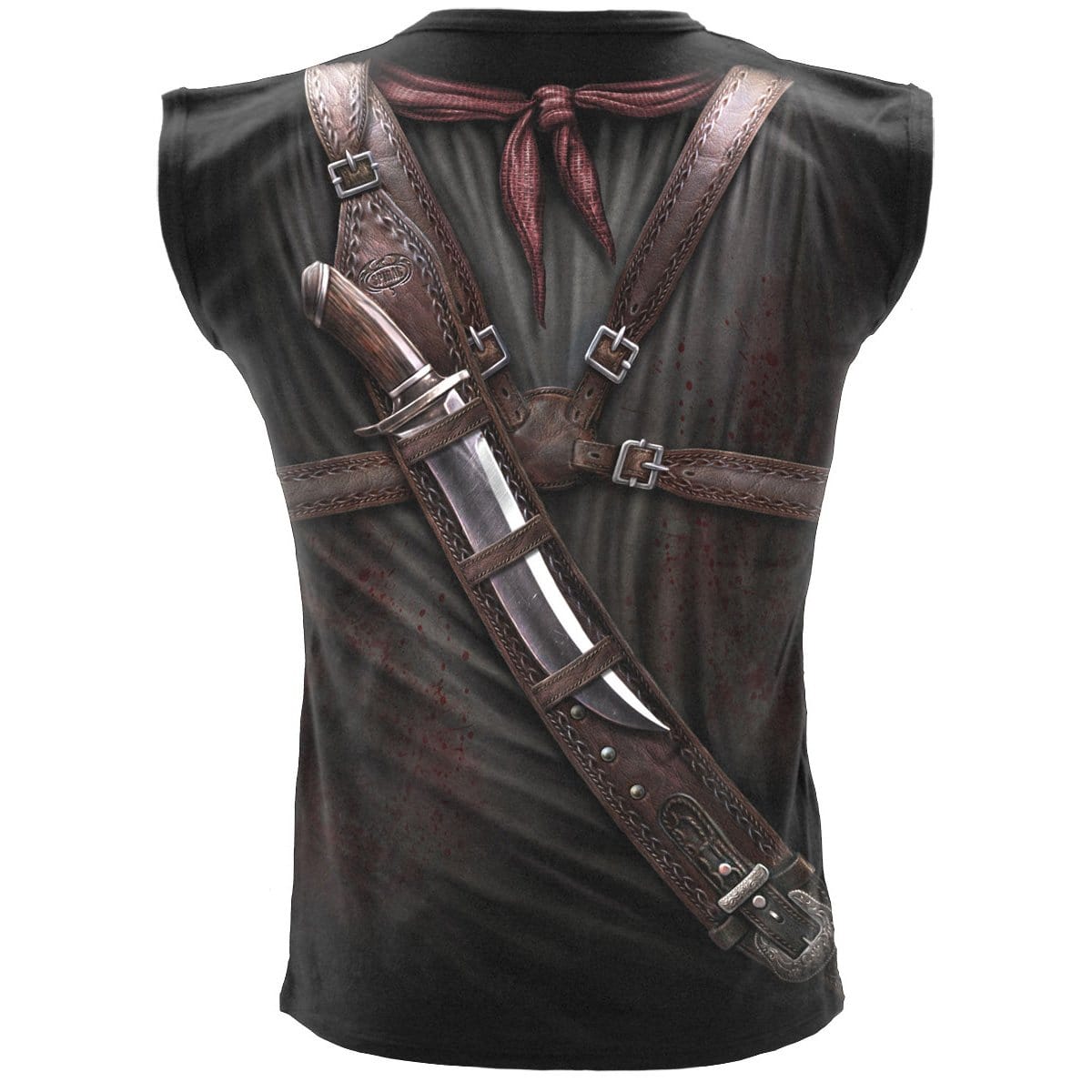 HOLSTER WRAP - Allover Sleeveless T-Shirt Black - Spiral USA