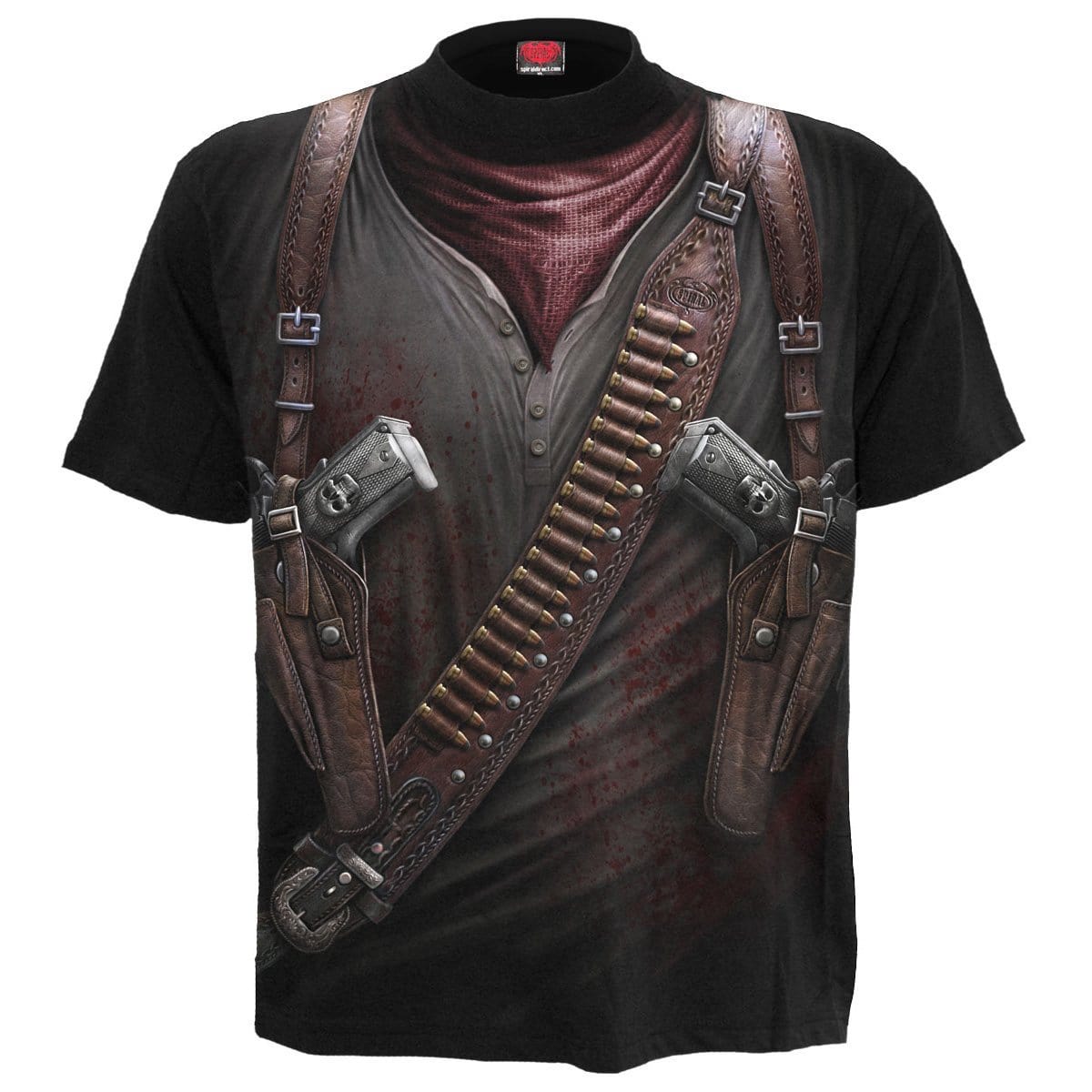 HOLSTER WRAP - Allover T-Shirt Black - Spiral USA