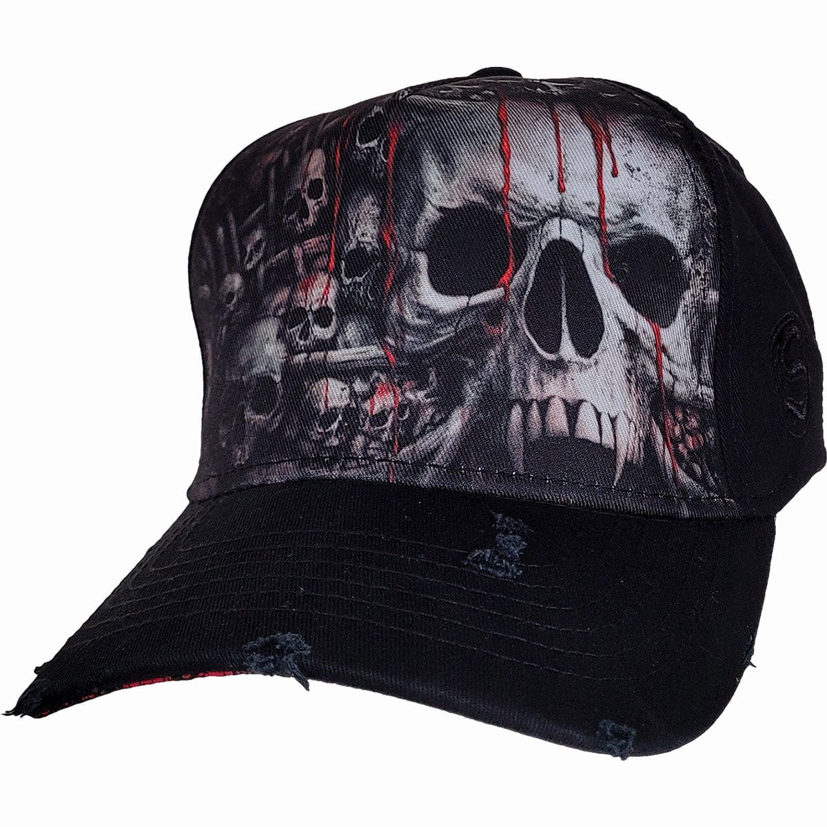 DEATH RIBS - Baseball Caps Distressed with Metal Clasp - Spiral USA