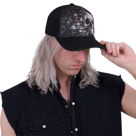 DEATH RIBS - Baseball Caps Distressed with Metal Clasp