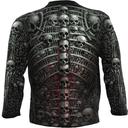 DEATH RIBS - Allover Longsleeve T-Shirt Black - Spiral USA