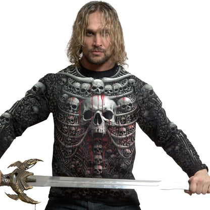 DEATH RIBS - Allover Longsleeve T-Shirt Black - Spiral USA